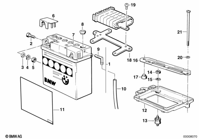 61211459055 - : Battery Hold Down for BMW-Motorrad Image