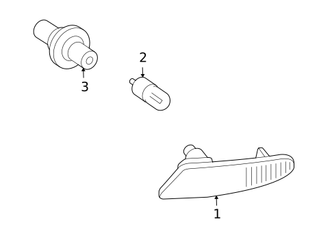 Signal Lamps for 2006 Mercedes-Benz CLK 55 AMG&reg; #0