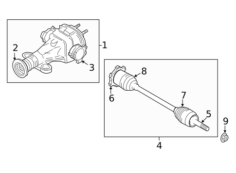 Axle & Differential for 2008 INFINITI G35 #0