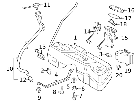 Fuel System Components for 2016 BMW X4 #0