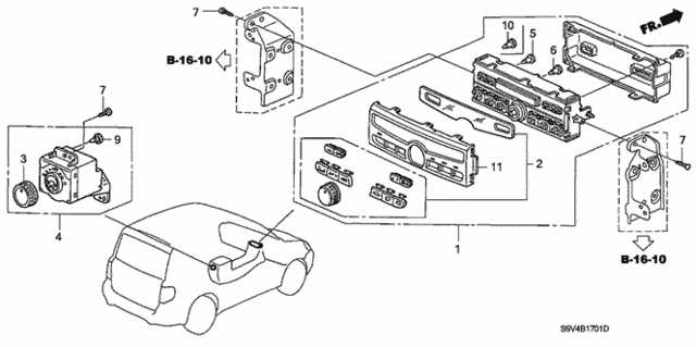 Heater Control (Auto) for 2007 Honda Pilot #0