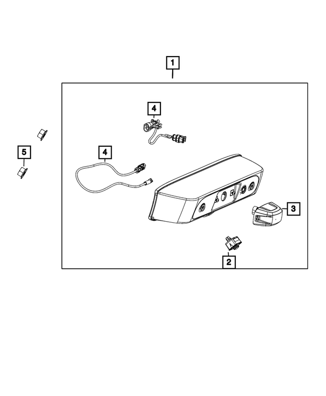 7KP79RXFAC - Electrical: Back Up Camera Bezel for Mopar Image