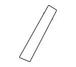 73212TJBA01 - : 2019-2021 Acura RDX - Rubber, Rear Windshield Dam for Acura: RDX Image