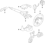 34312FL05BVH - Steering: Steering Wheel for Subaru: Legacy, Outback Image