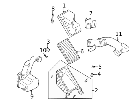 Air Intake for 1994 Subaru Impreza #0