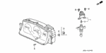 78410SV4003 - Electrical/Exhaust/Heater/Fuel: SENSOR ASSY., SPEED (MATSUSHITA) for Honda Image