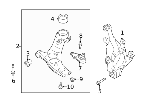 Suspension Components for 2019 Hyundai Santa Fe #2