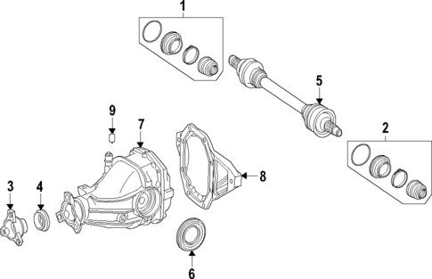 Axle Shafts & Joints for 2024 Mercedes-Benz C43 AMG #0