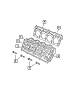 68280502AF - 5.7L HEMI Gas; Engine: Engine Cylinder Head Assembly, Right Side for Chrysler: 300 | Dodge: Challenger, Charger, Durango | Jeep: Grand Cherokee, Grand Cherokee L, Wagoneer | Ram: 1500, 1500 Classic, 2500, 3500 Image