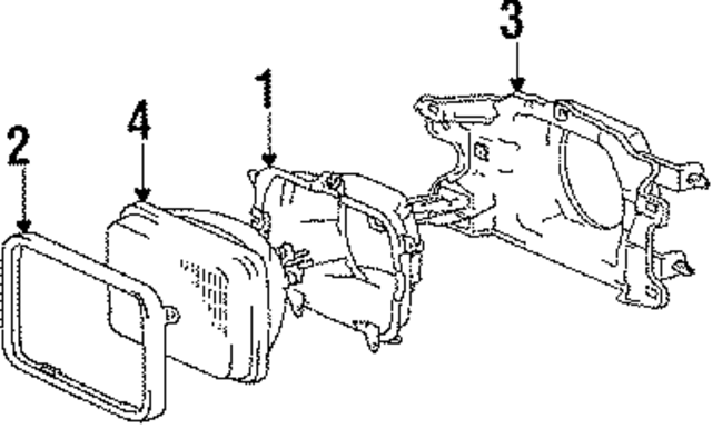 811531A150 - : Headlamp Assembly Mount Ring for Toyota Image