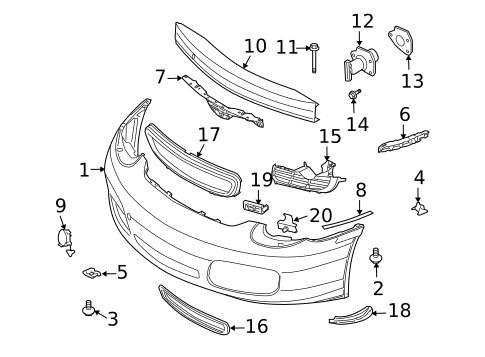 Bumper & Components - Front for 2006 Porsche Boxster #0