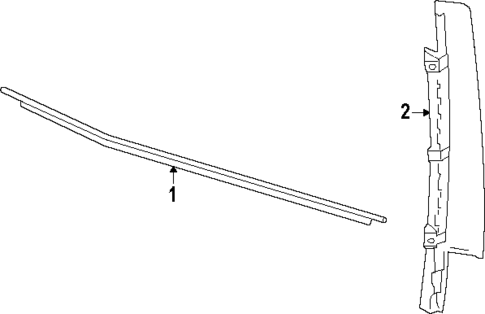 Exterior Trim - Front Door for 2025 Volkswagen ID. Buzz #0