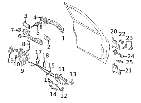 Front Door for 2010 Suzuki Grand Vitara #0