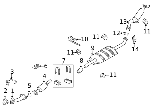 Exhaust Components for 2012 Ford Escape #0
