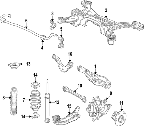 Rear Suspension for 2023 Honda HR-V #0