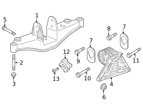 Engine Mounting for 2012 Porsche Cayman #0