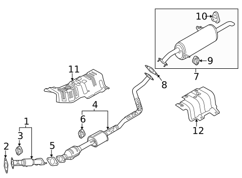 Exhaust Components for 2012 Kia Rio #0