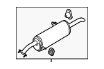 287101W950 - : Rear Muffler for Kia Image