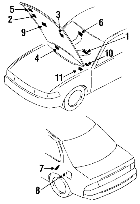 Labels for 1989 Nissan Maxima #0