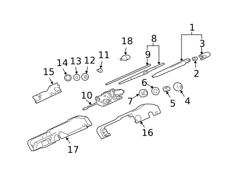 Wipers for 2007 Mitsubishi Endeavor #1
