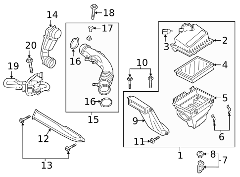 Air Intake for 2020 Lincoln Nautilus #0