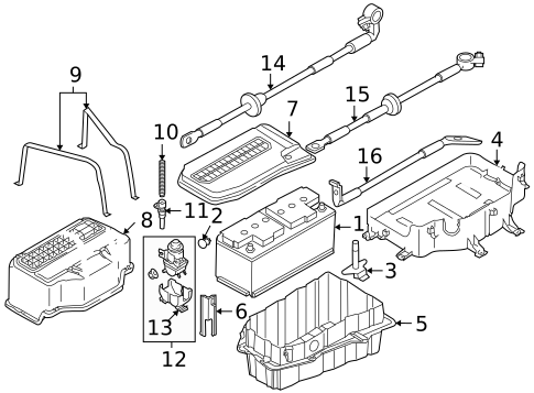 Battery & Related Components for 2008 Volkswagen Touareg #0