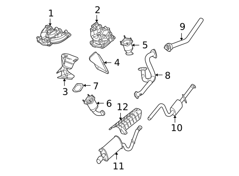 Exhaust Manifold for 2003 Chrysler Sebring #2