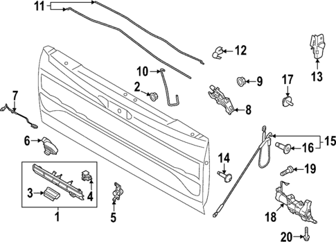 Tailgate for 2022 Ford F-150 Lightning #0