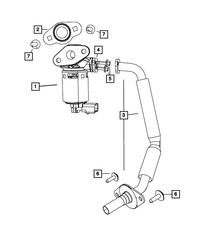 4861672AB - Emission Controls: Egr Tube for Mopar Image image