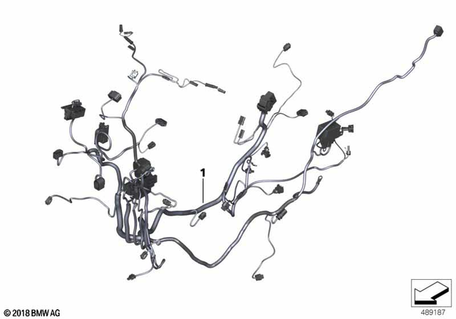 61115A96A75 - General Electrical System: Main Wiring Harness -  for BMW-Motorrad Image image