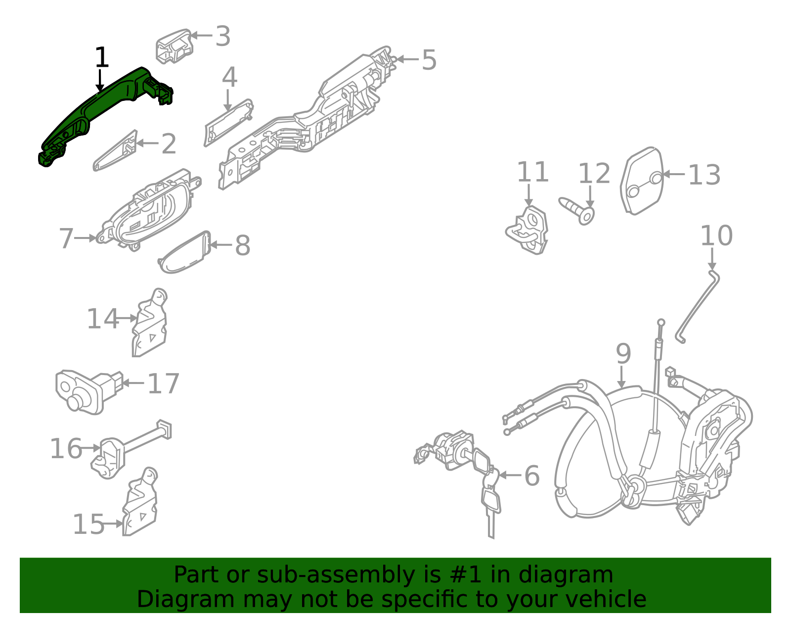 Genuine Exterior Door Handle (lh/rh) (armada) - 80640-1LA0D