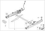 52109152079 - Seats: Seat Rail Left for Mini Image