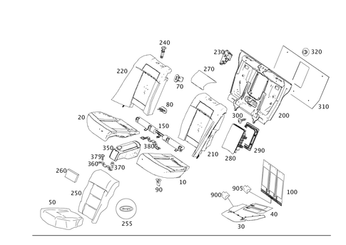 Individual Rear Seats for 2012 Mercedes-Benz E350 #0