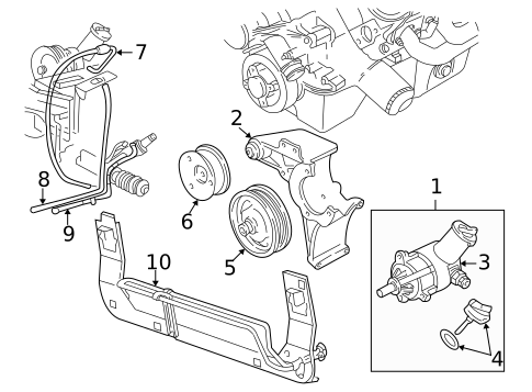 Pump & Hoses for 2003 Ford Mustang #0
