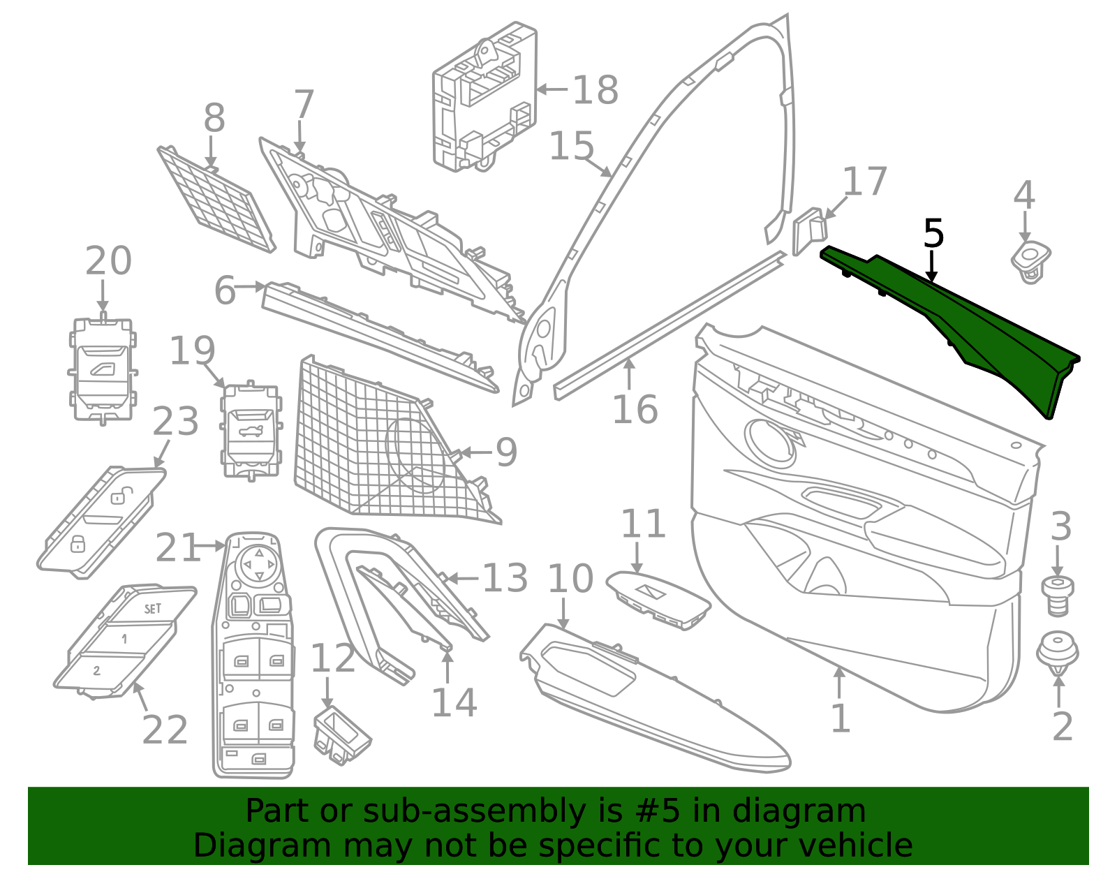 51415a6ec84 - 2024-2026 BMW X1 Upper Trim (51-41-5-A6E-C84) | BMW