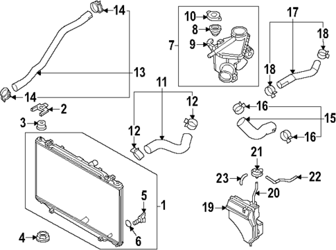 Radiator & Components for 2023 Mazda CX-5 #0