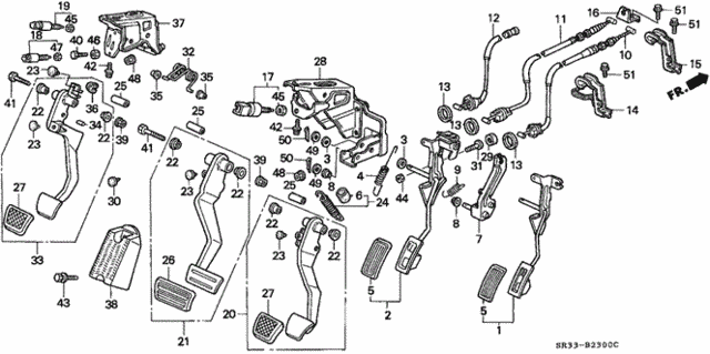 Pedal for 1995 Honda Civic #0