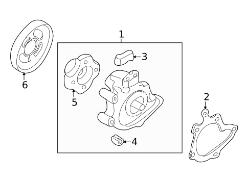 Water Pump & Related Components for 2000 Mazda Protege #0