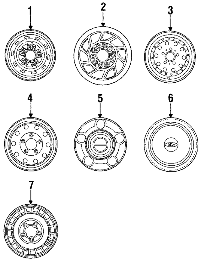 E2TZ1130D - Suspension: Hub Cap for Ford: Bronco, F-150, F-250, F-250 HD, F-350, F-Super Duty Image