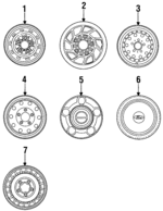 F5TZ1130D - Suspension: Hub Cap for Ford Image