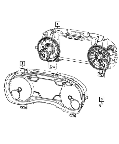 Instrument Panel Cluster for 2020 Ram 3500 #0