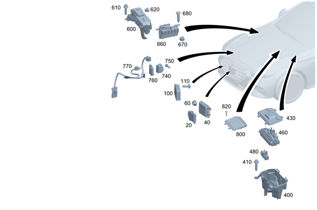 9007154 - Electrical Equipment and Instruments: Control Unit for Mercedes-Benz: E350 Image image