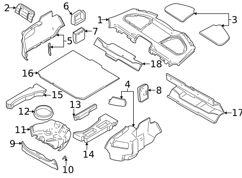 Interior Trim - Rear Body for 2001 Volvo C70 #0