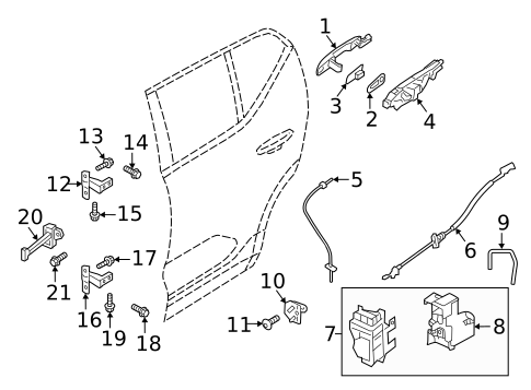 Lock & Hardware for 2019 Volvo S90 #13