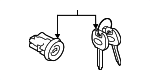83191FL00B - Steering: Ignition Cylinder for Subaru: Ascent, Impreza, Legacy, Outback Image