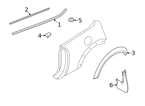 Exterior Trim - Quarter Panel for 2013 Mini Cooper #0