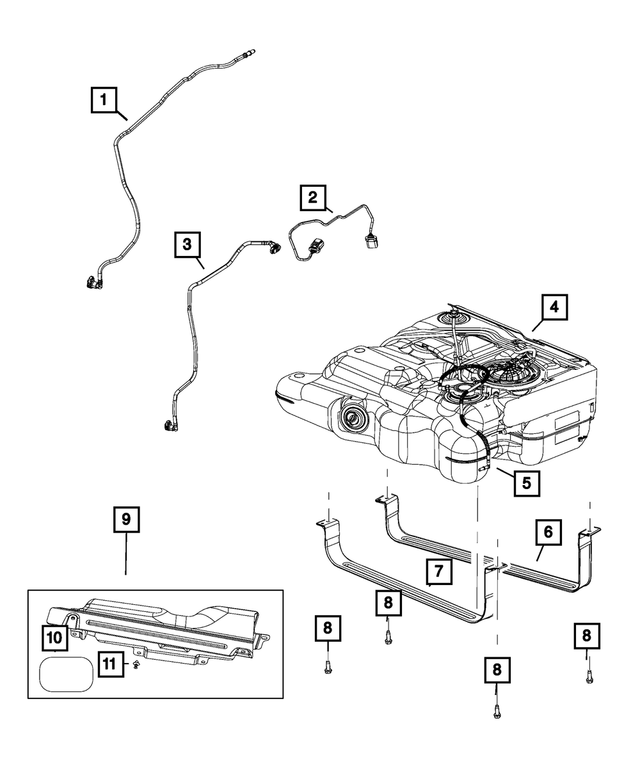 4721754AB - Fuel and Accelerator Pedal: Jumper Wiring for Mopar Image