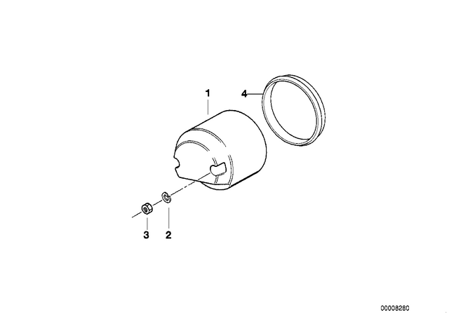 7119932098 - Instruments: Wave Washer - B5 for BMW-Motorrad Image