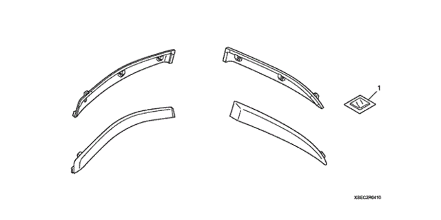 Door Visor (Set) for 2007 Acura TSX #0