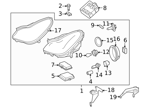 Bulbs - Chassis for 2009 Mercedes-Benz CLS63 AMG #0